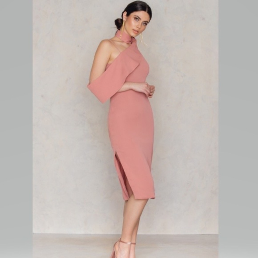 KEEPSAKE The Label Revolve Laika Midi Dress in Pink, Size Medium
